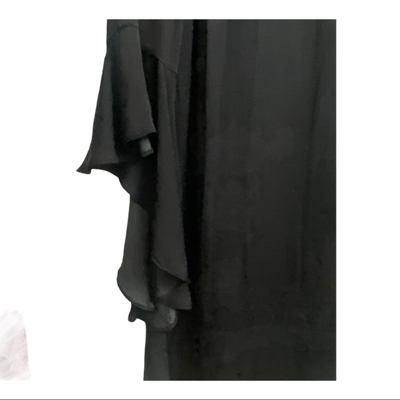 Who What Wear Black Ruffle Bell Sleeve Dress XS - Picture 6 of 6